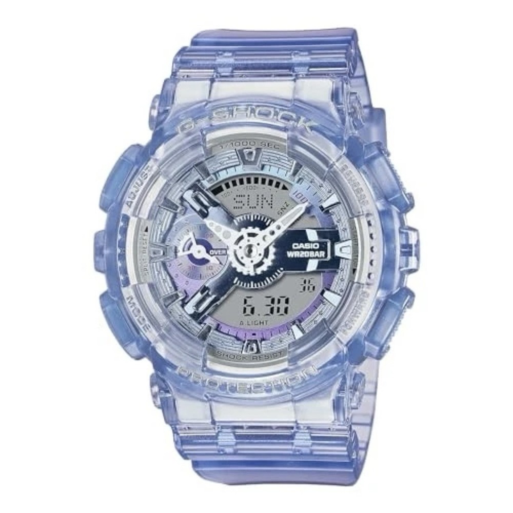 Casio G-Shock GMA-S110VW-6A Translucent Purple Analog Digital Lady Fashion Watch